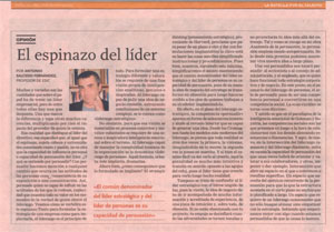 El espinazo del líder